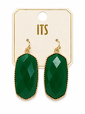 Emerald Green dangle earrings