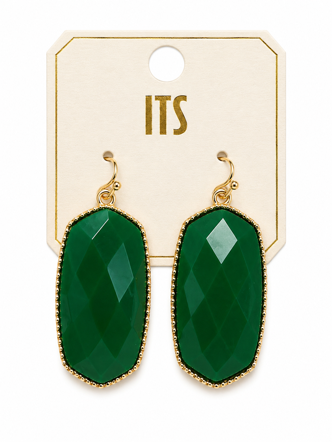 Emerald Green dangle earrings