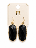 Black handle earrings