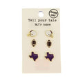 Purple Texas Football Set