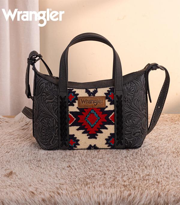 Black Tooled Wrangler Purse
