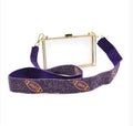 Purple & Gold football Purse Strap