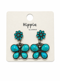 Butterfly turquoise earrings
