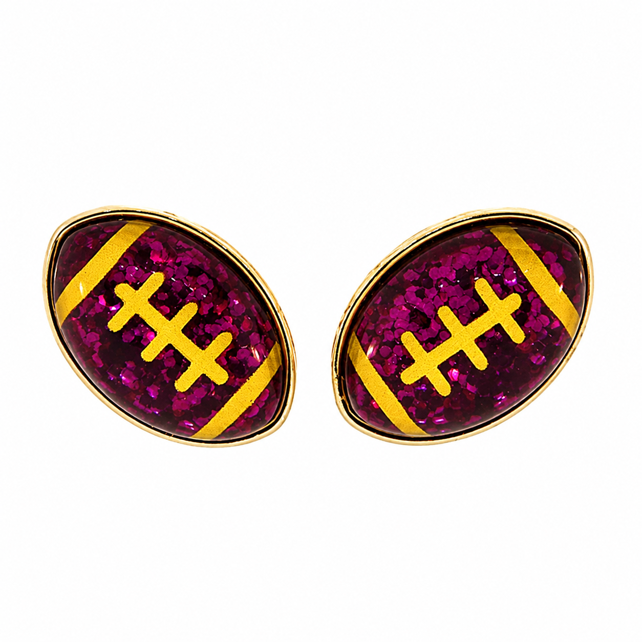 Purple & Gold football studs