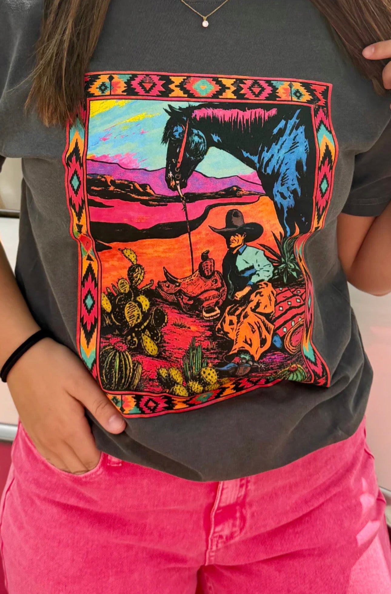 Neon Desert Drifter Tee