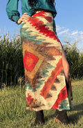 Aztec Sundown Slit Skirt