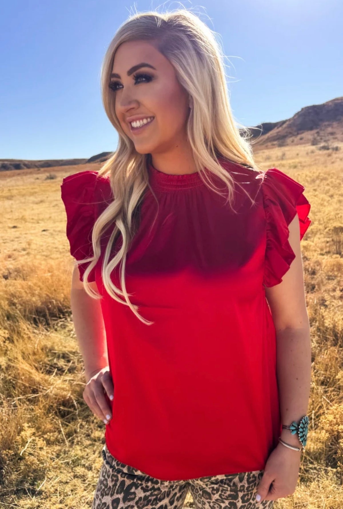 Babydoll Top Red