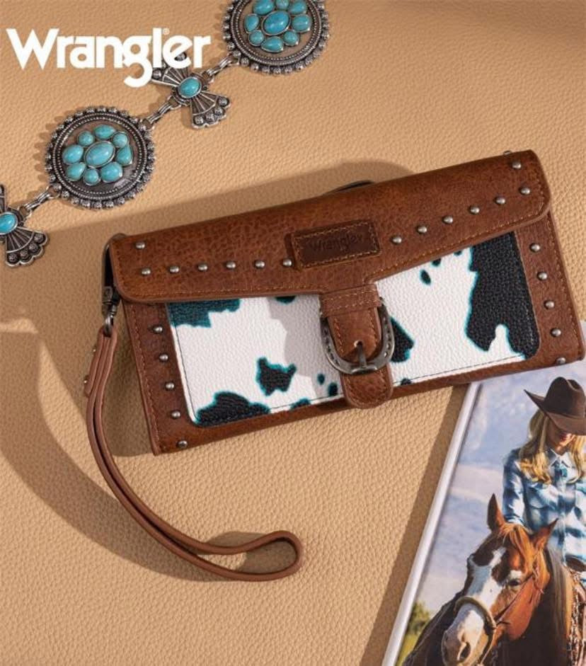 Cow Print Wrangler Wallet