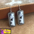 Cow print earrings