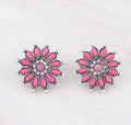 Dazzlin Fushia Earring studs