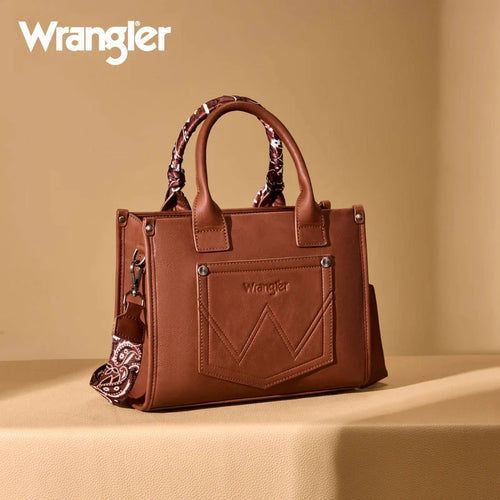Brown Bandanna Wrangler Purse